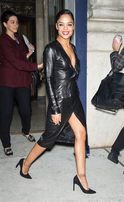 tessa thompson legs|Tessa Thompson, 39, flaunts her incredible figure in a。